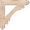 Ekena Millwork Merced Arts & Crafts Smooth Bracket, Douglas Fir, 5 1/2"W x 34"D x 34"H BKT06X34X34MRC03SDF - alternate 3